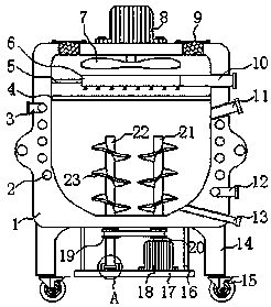 Organic fertilizer drying device for methane combustion energy conservation