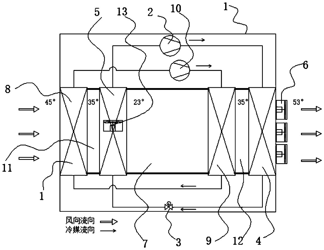 High-performance air-source drying and moisture sucking integrated machine and system