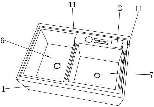 Domestic kitchen trough