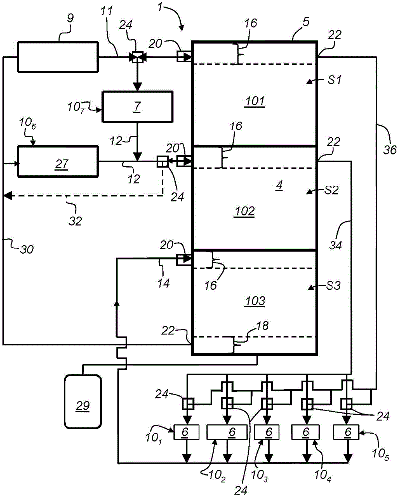 Device and method for storing heat for heat consumption parts in beverage preparation equipment