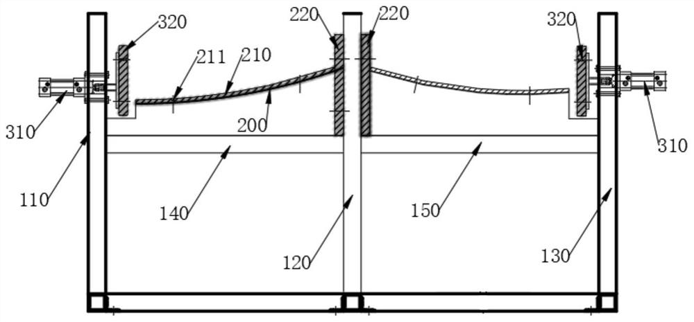 Assembling tool, assembling system of sheet type main beam and laying method