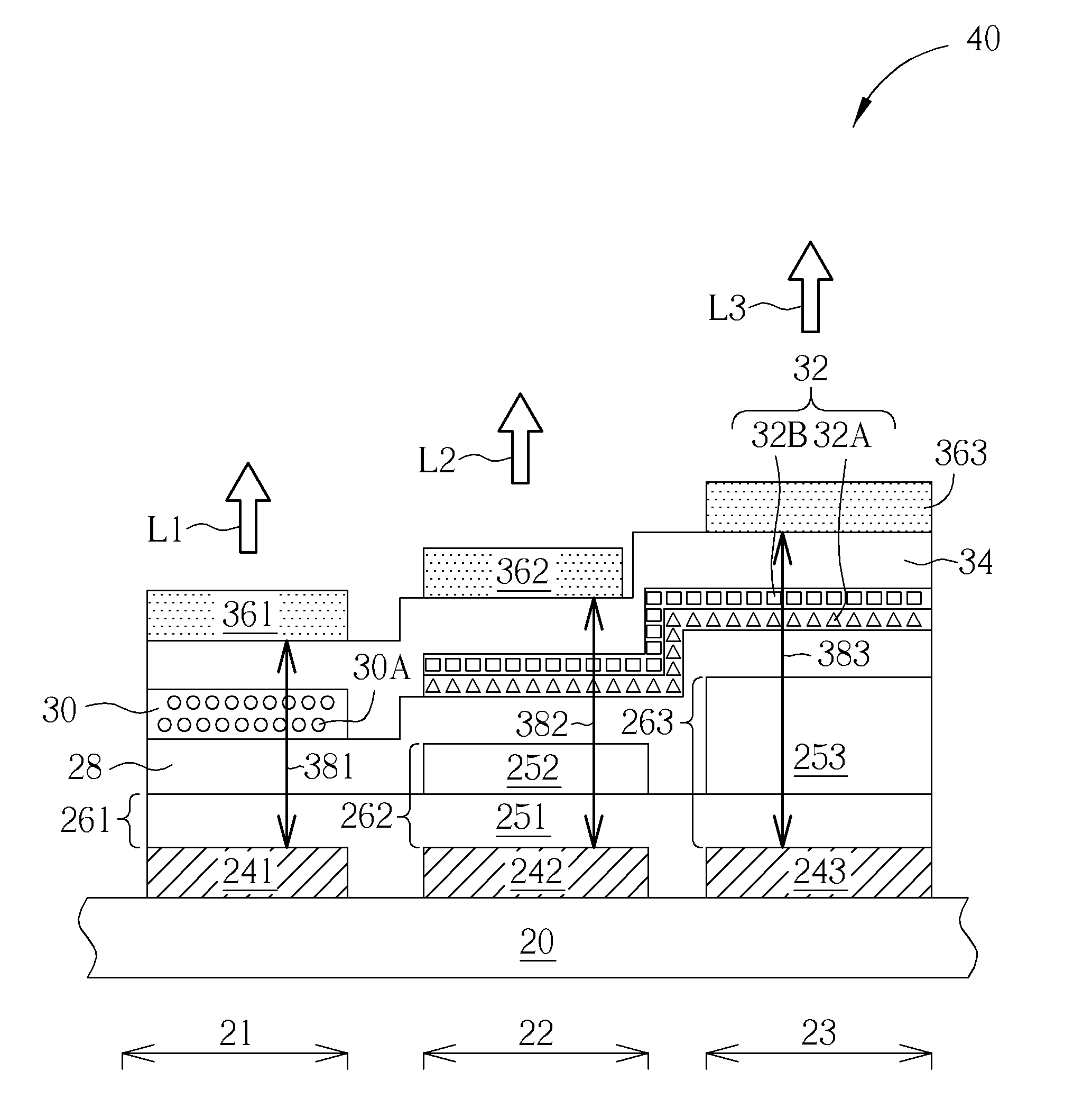 Pixel structure of electroluminescent display panel