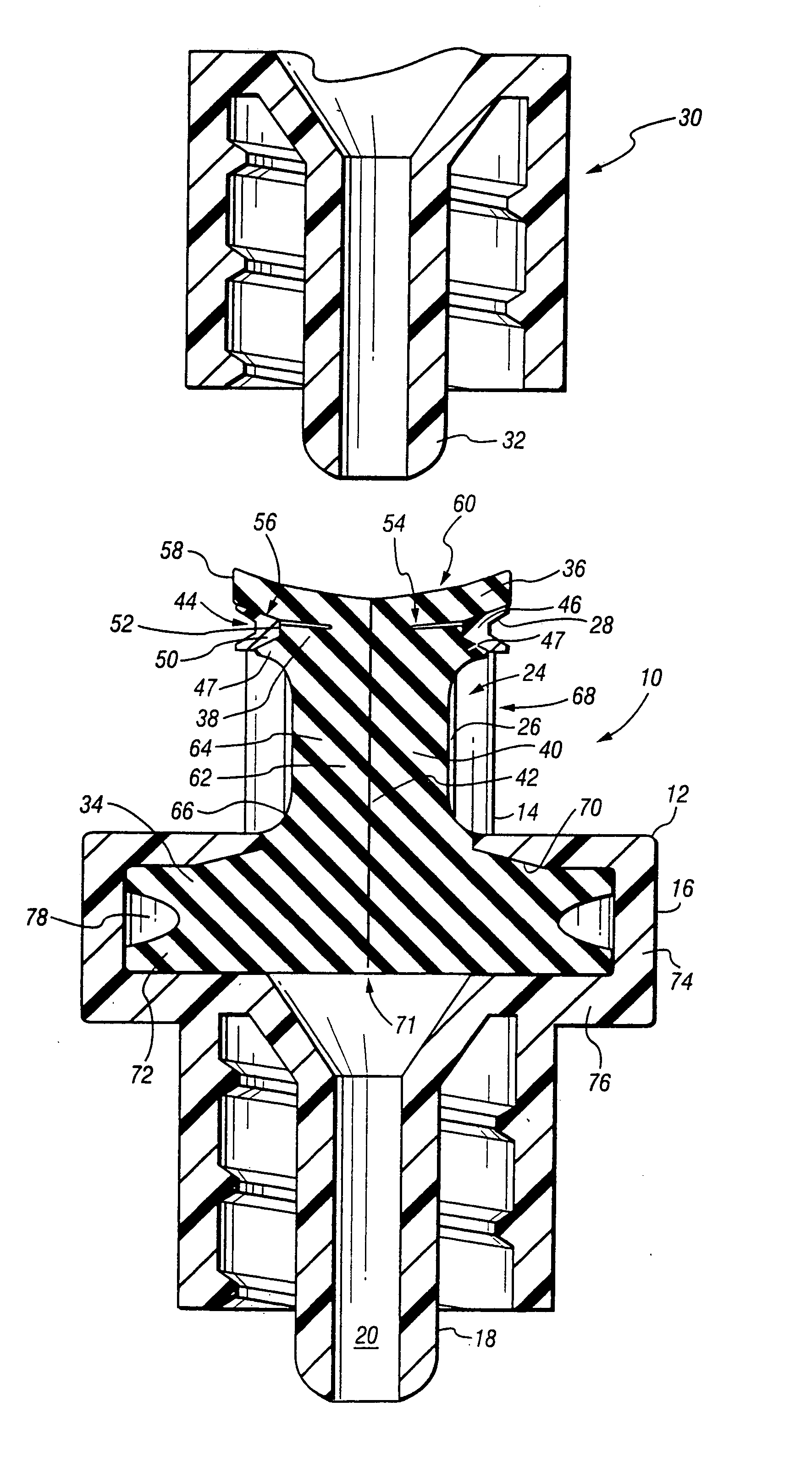 Luer receiver and method for fluid transfer