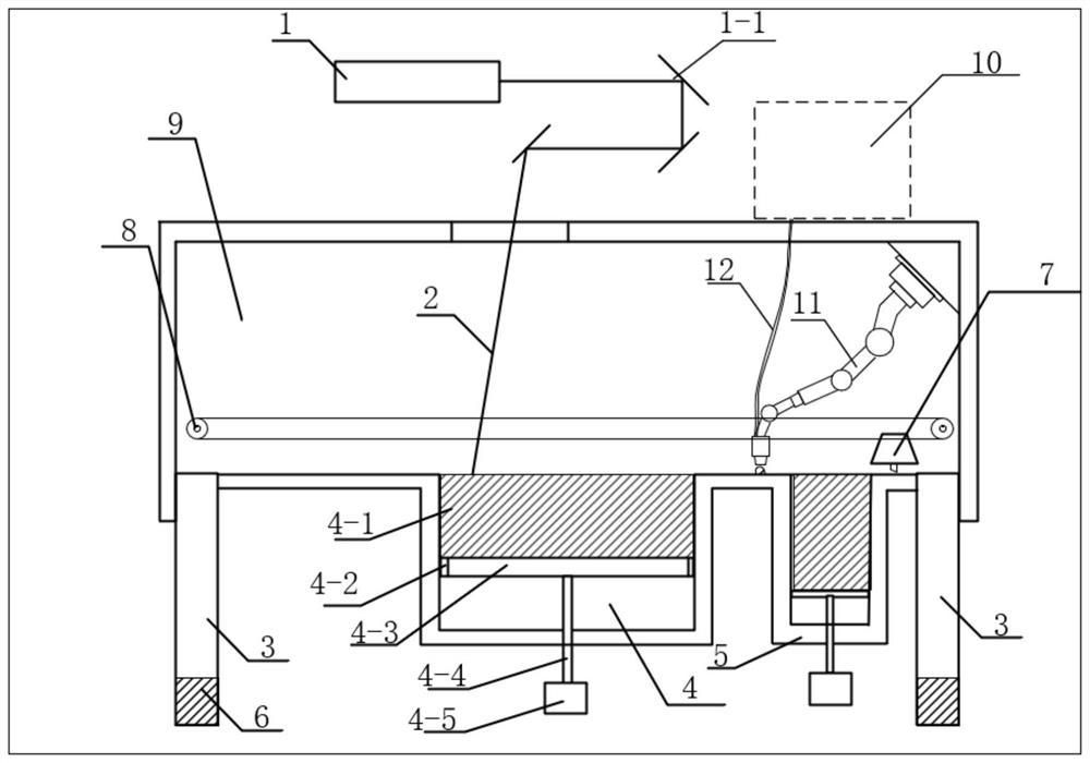 Device and method for achieving multi-material additive manufacturing forming based on SLM equipment