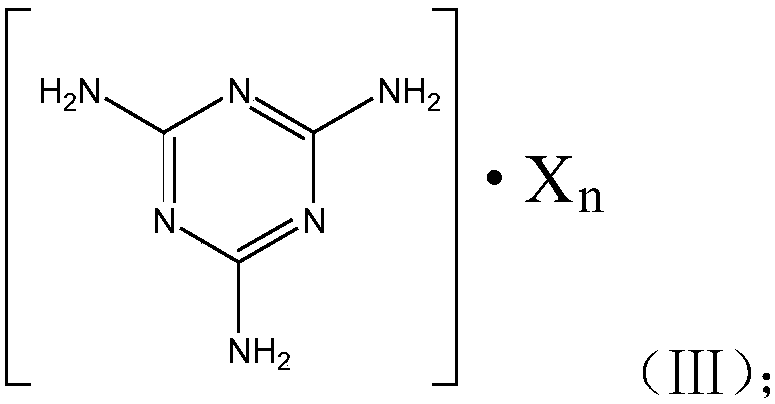 Method for improving high-temperature thermal stabilization of melamine derivative flame retardant by utilizing inorganic metal phosphate, and product and application of melamine derivative flame retardant