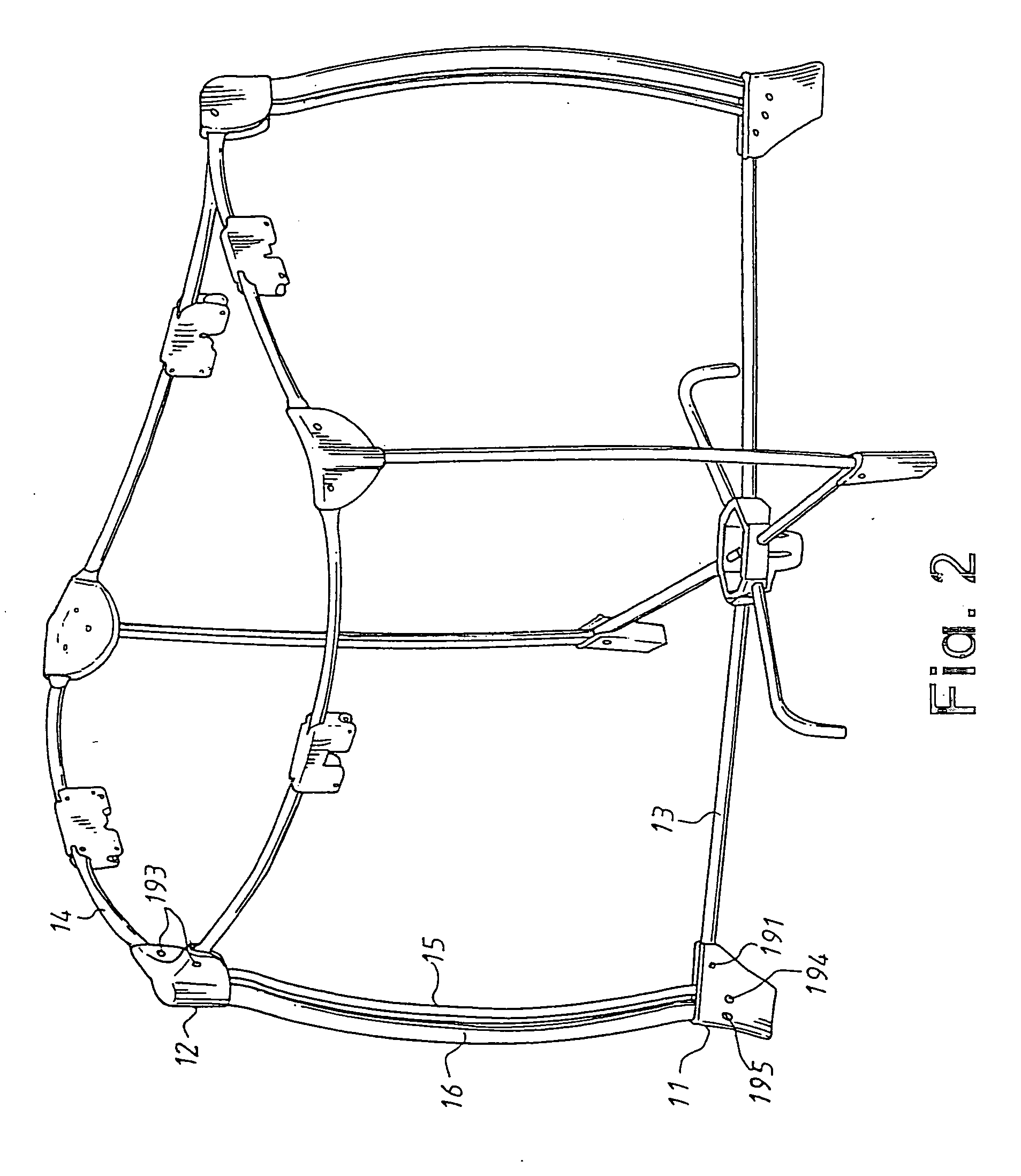 Playpen with double columns at each corner