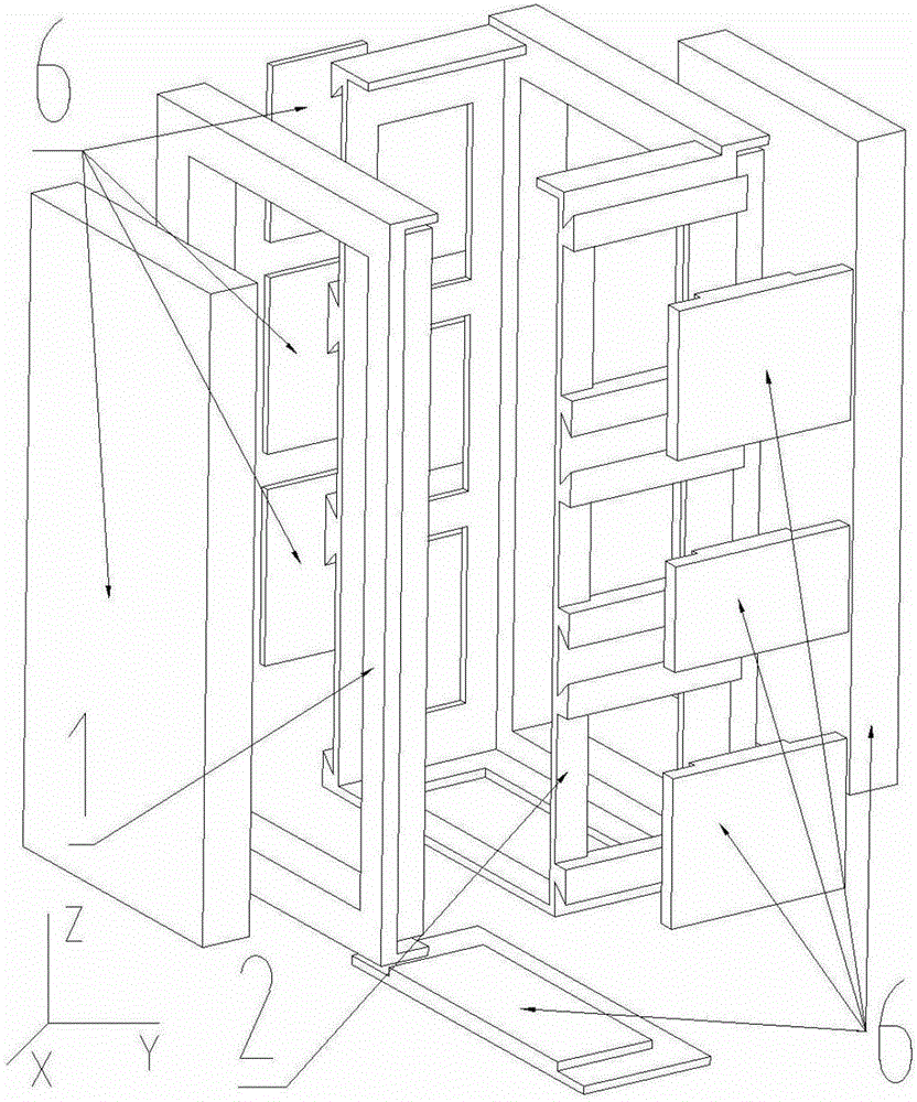 An electric vehicle quick-change battery box cell group device