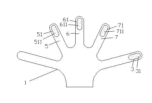 Health care pad for contracture hand