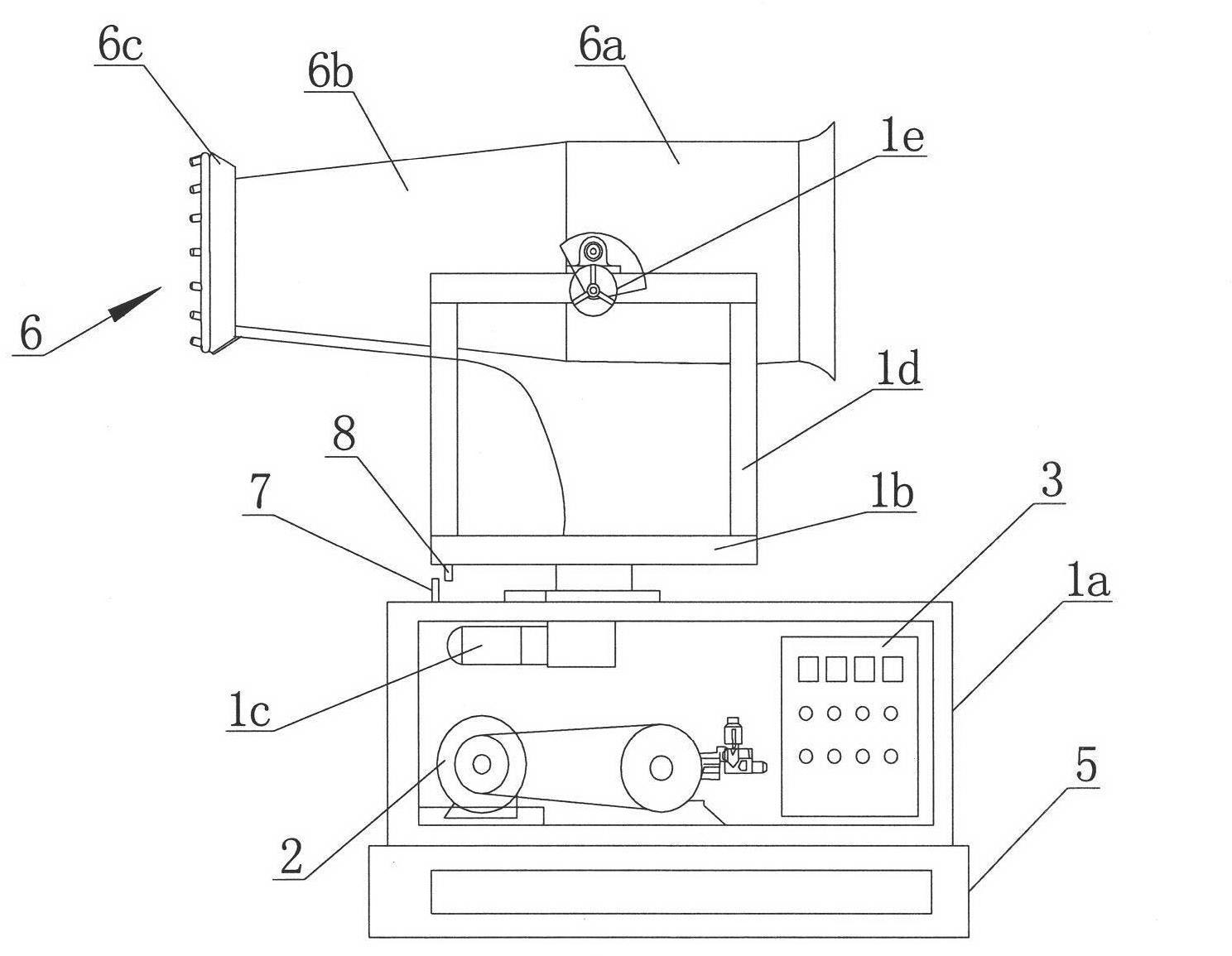 High-rise water spray dust-setting device for controlling PM2.5 air quality from exceeding standard