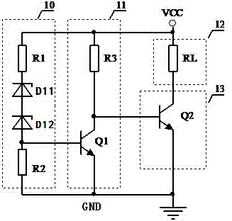 AC-DC (alternating current-direct current) drive output filter capacitor quick active leakage circuit