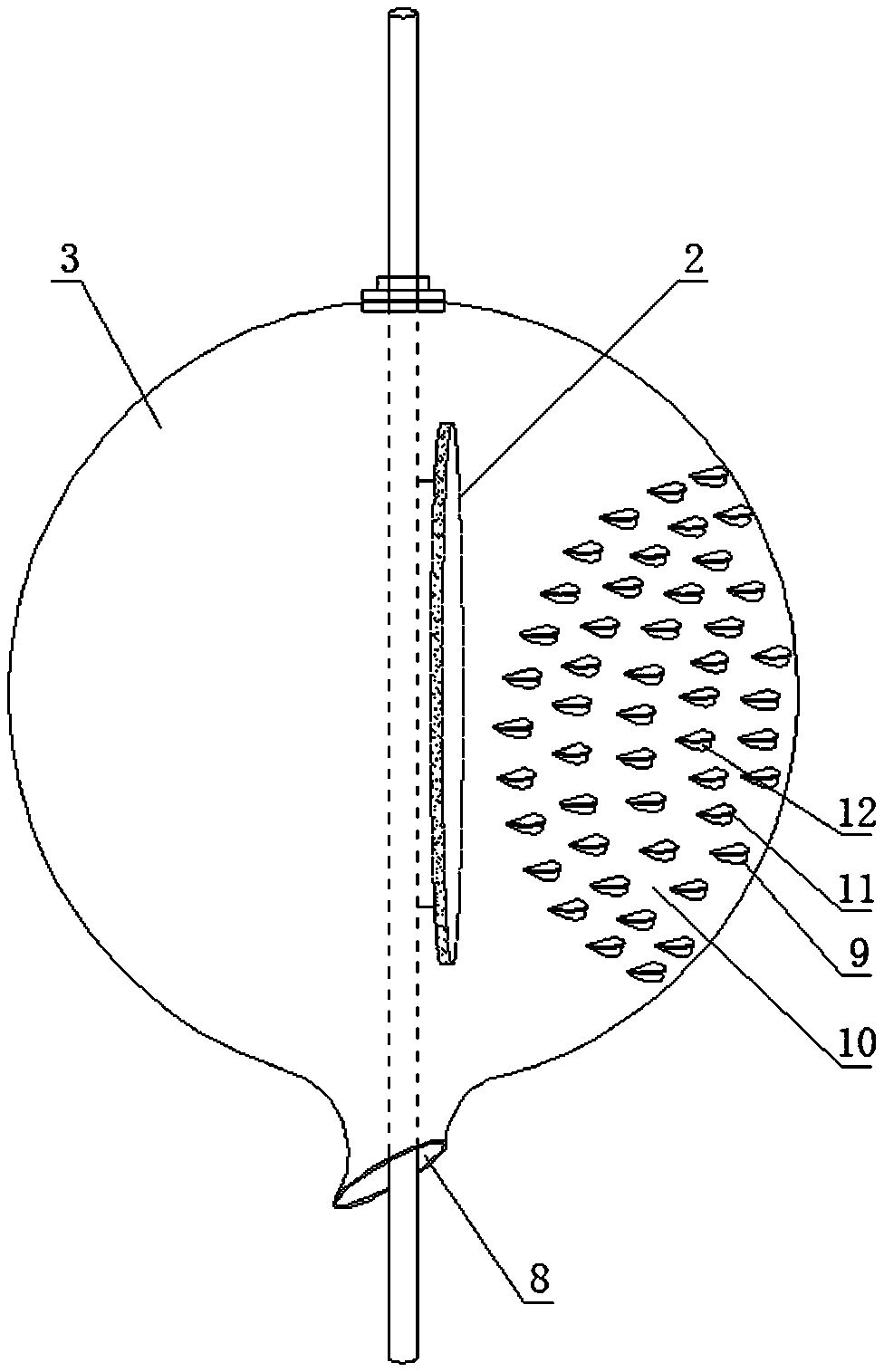 Drilling hydraulic differential type density transducer steady-current bearing device