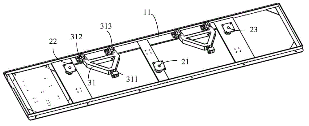 Three-degree-of-freedom base and 4D seat applying same