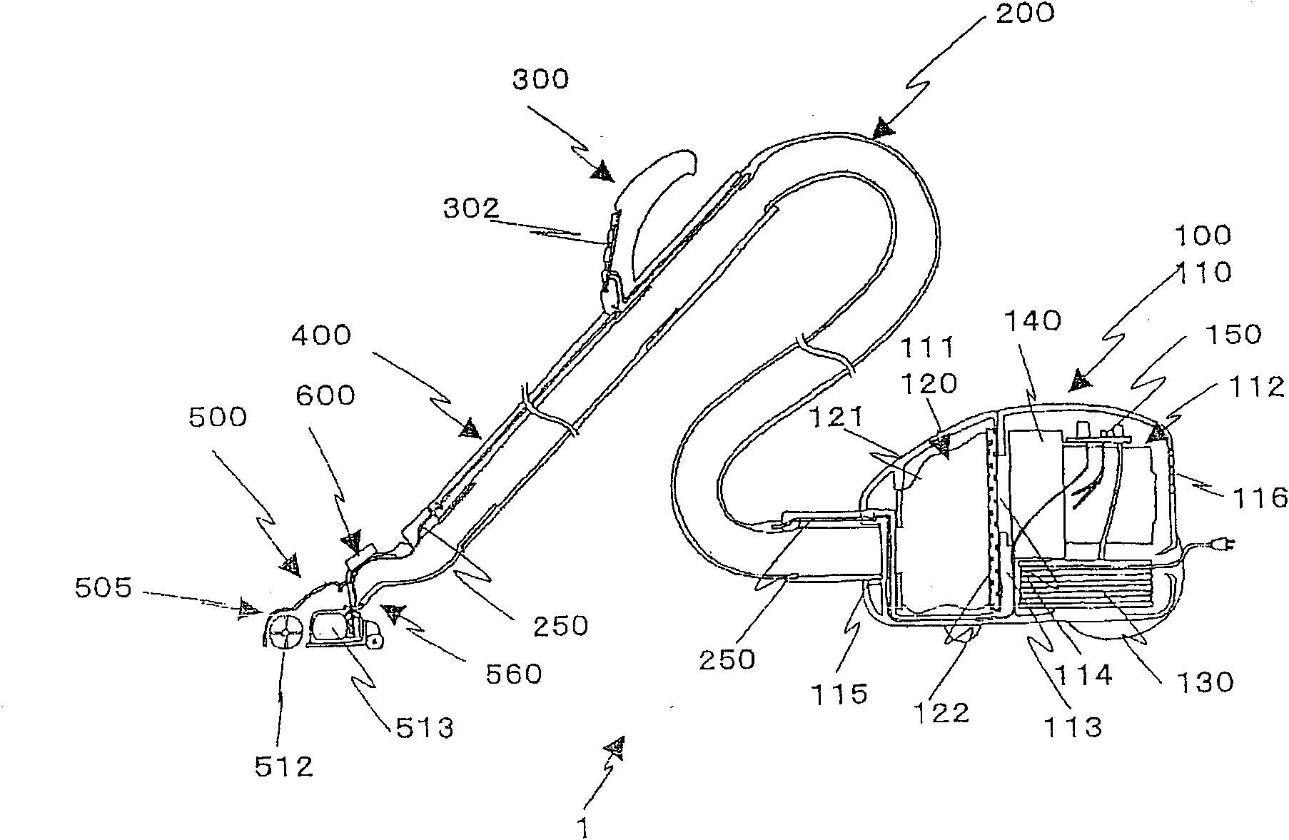 Suction port body and electric dust collector with the same