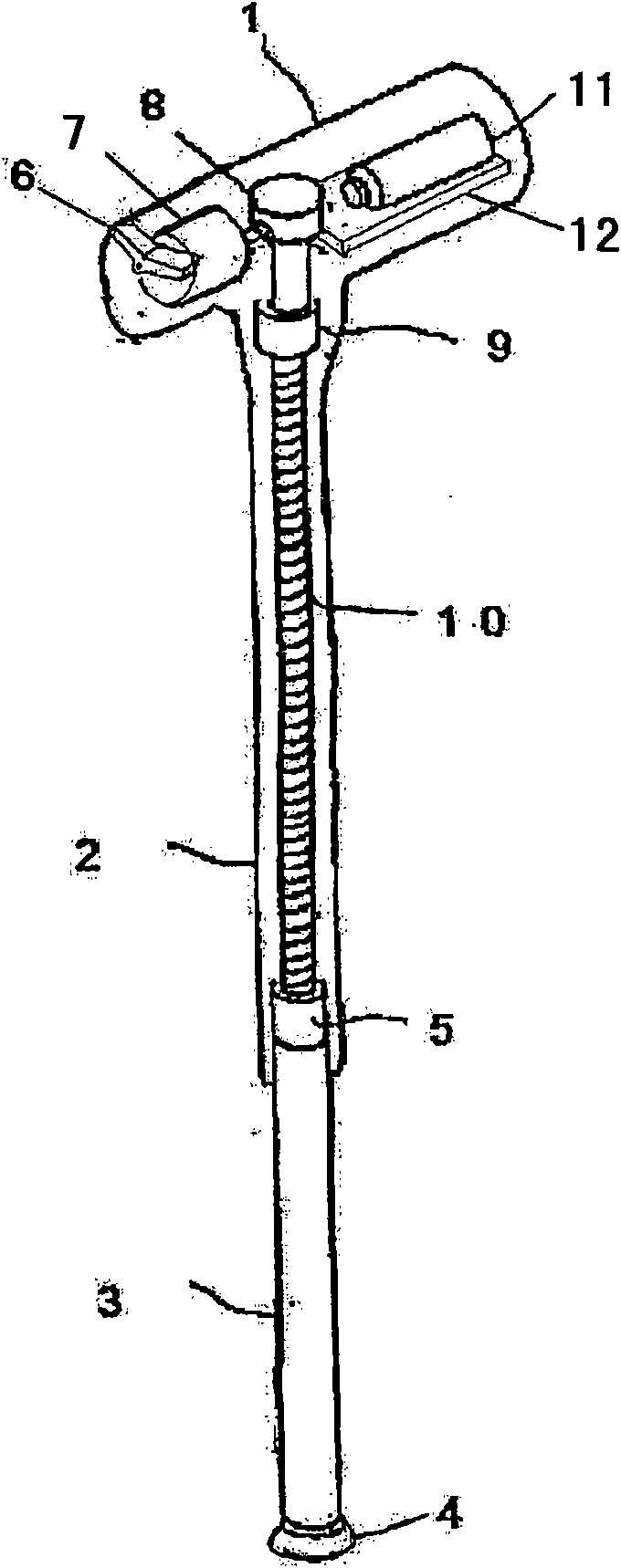 Electric telescopic stick