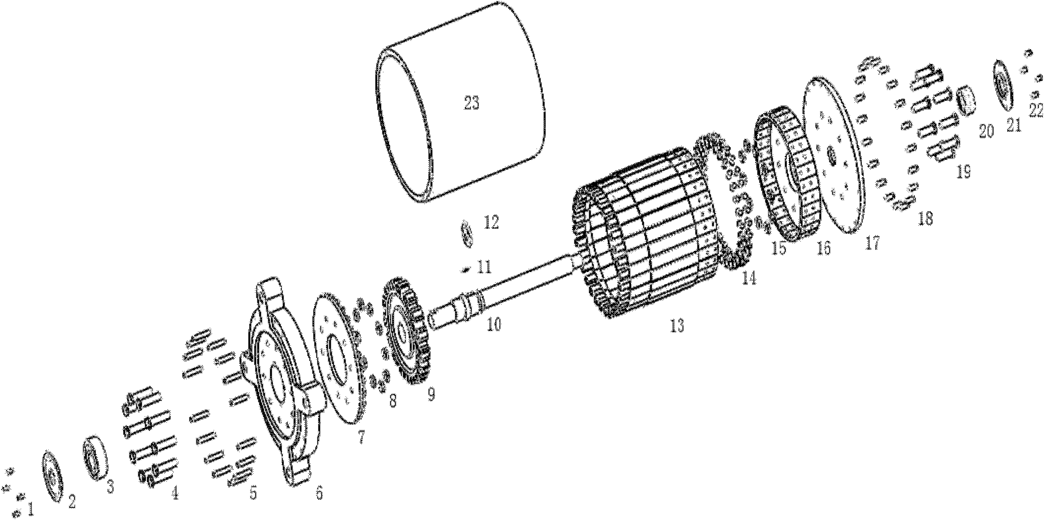 Rotary piezoelectric generation device