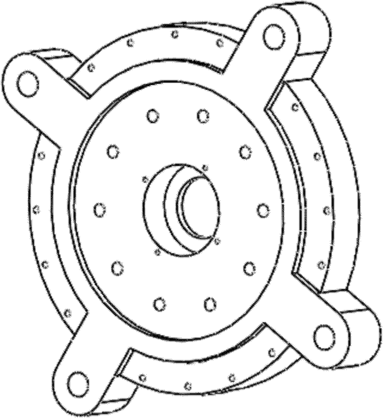 Rotary piezoelectric generation device