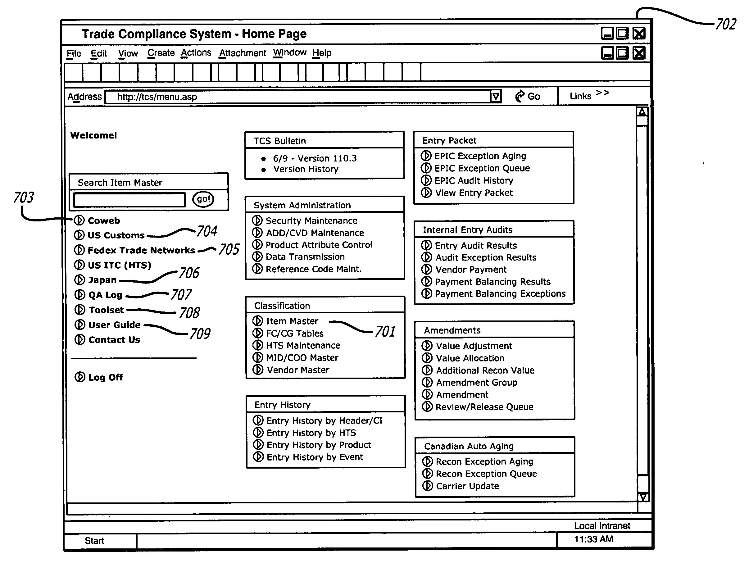 Harmonized tariff schedule classification using decision tree database