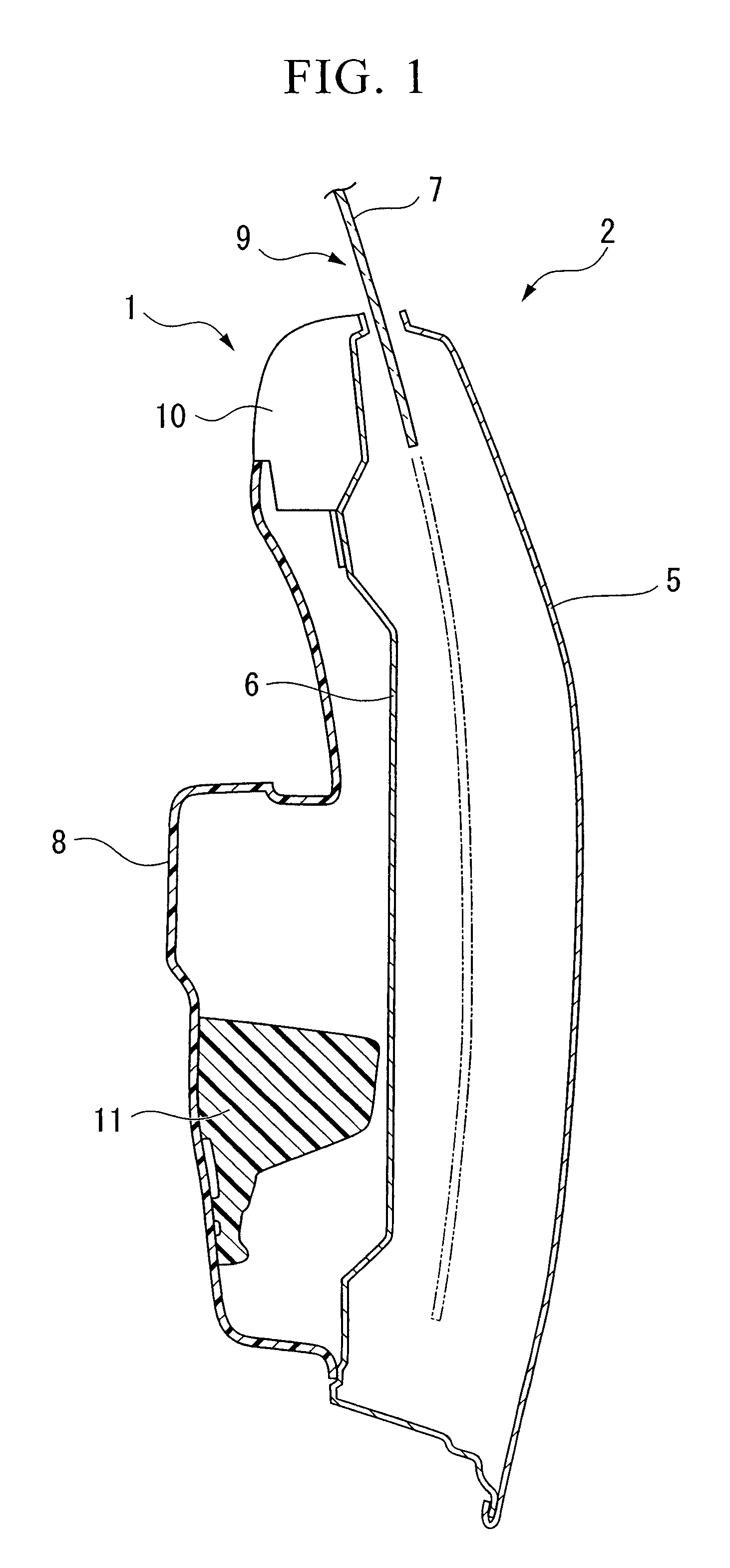 Arrangement structure of air bag device