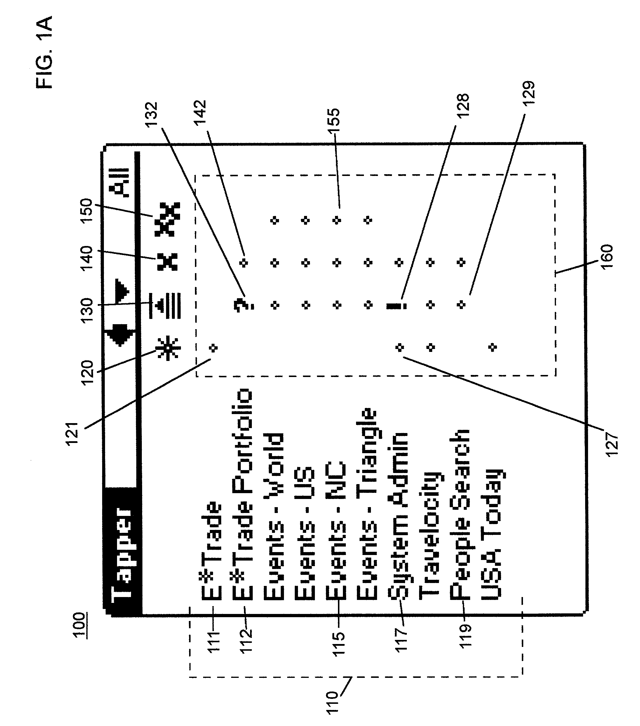 Multi-functional application launcher with integrated status