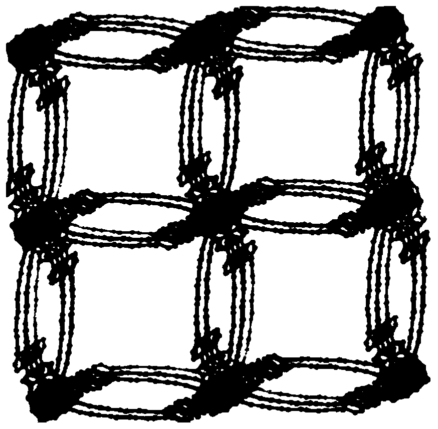 Tri pyrazole ligand based nickel metal organic framework material, and preparation method and applications thereof