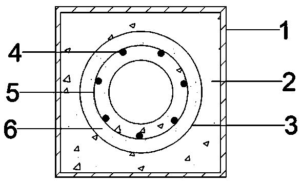 FRP pipe-PHC pipe pile interlayer in-fill concrete combined structure