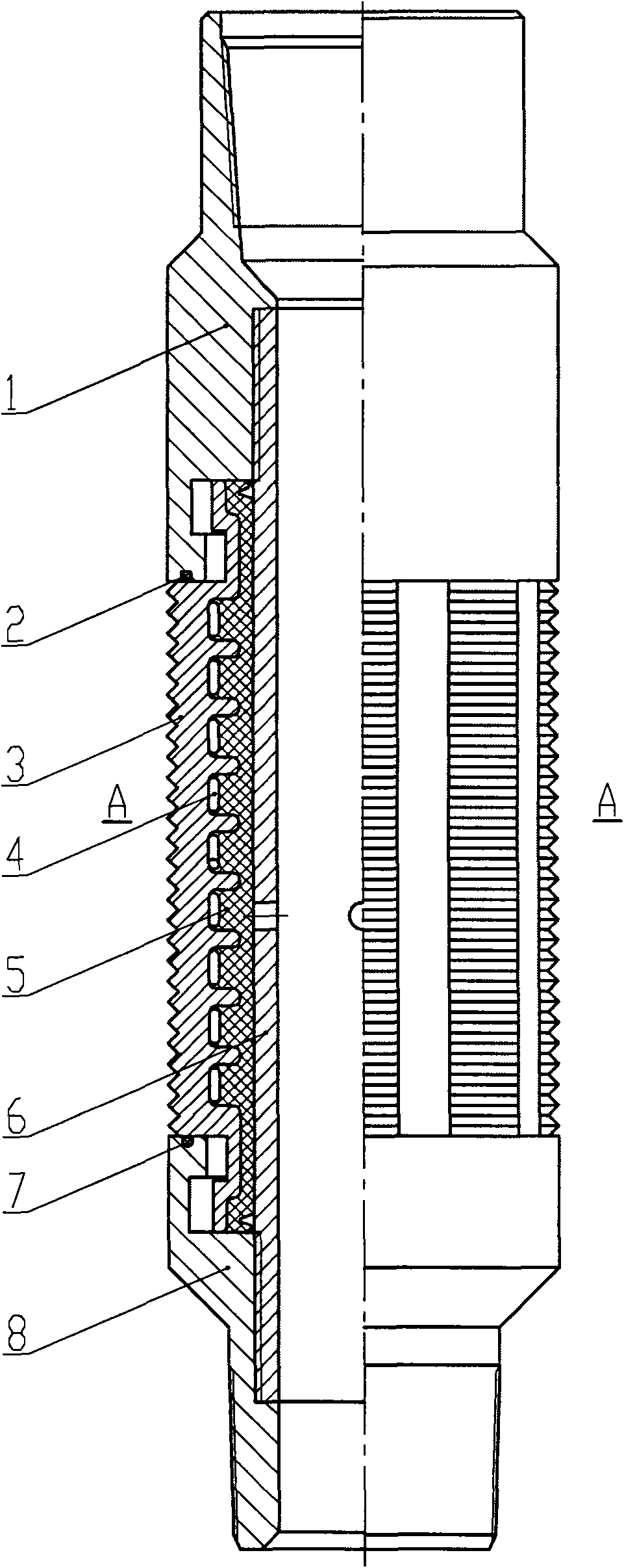 Expanding hydraulic anchor