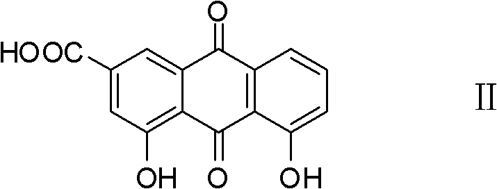 Novel synthesis method for rhein