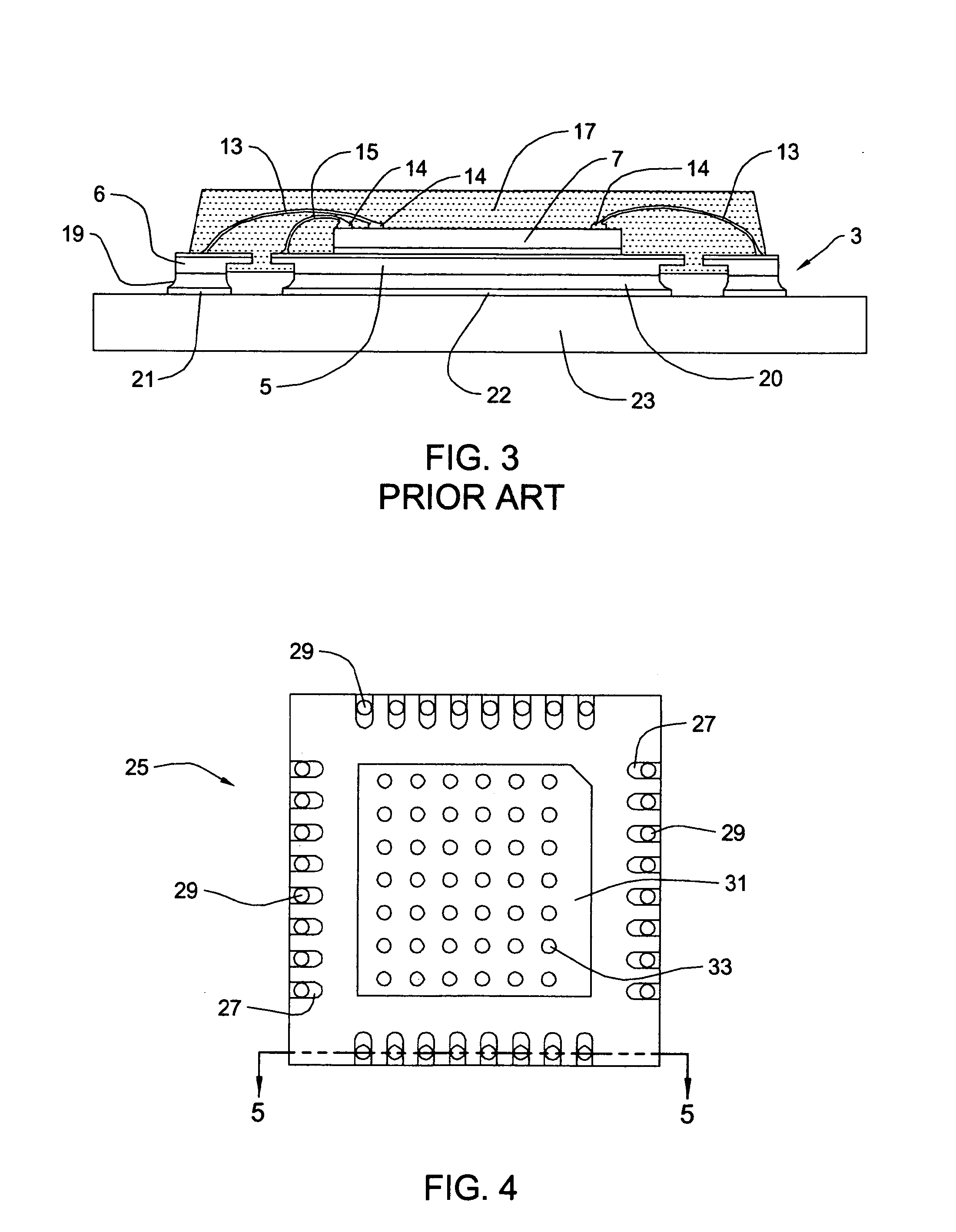 Quad flat no-lead chip carrier with stand-off