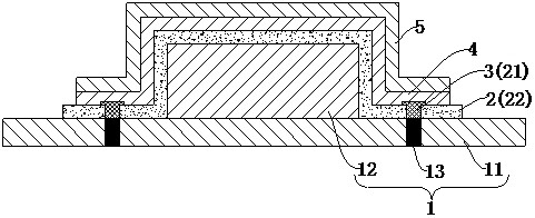 Electromagnetic shielding packaging body and preparation method thereof