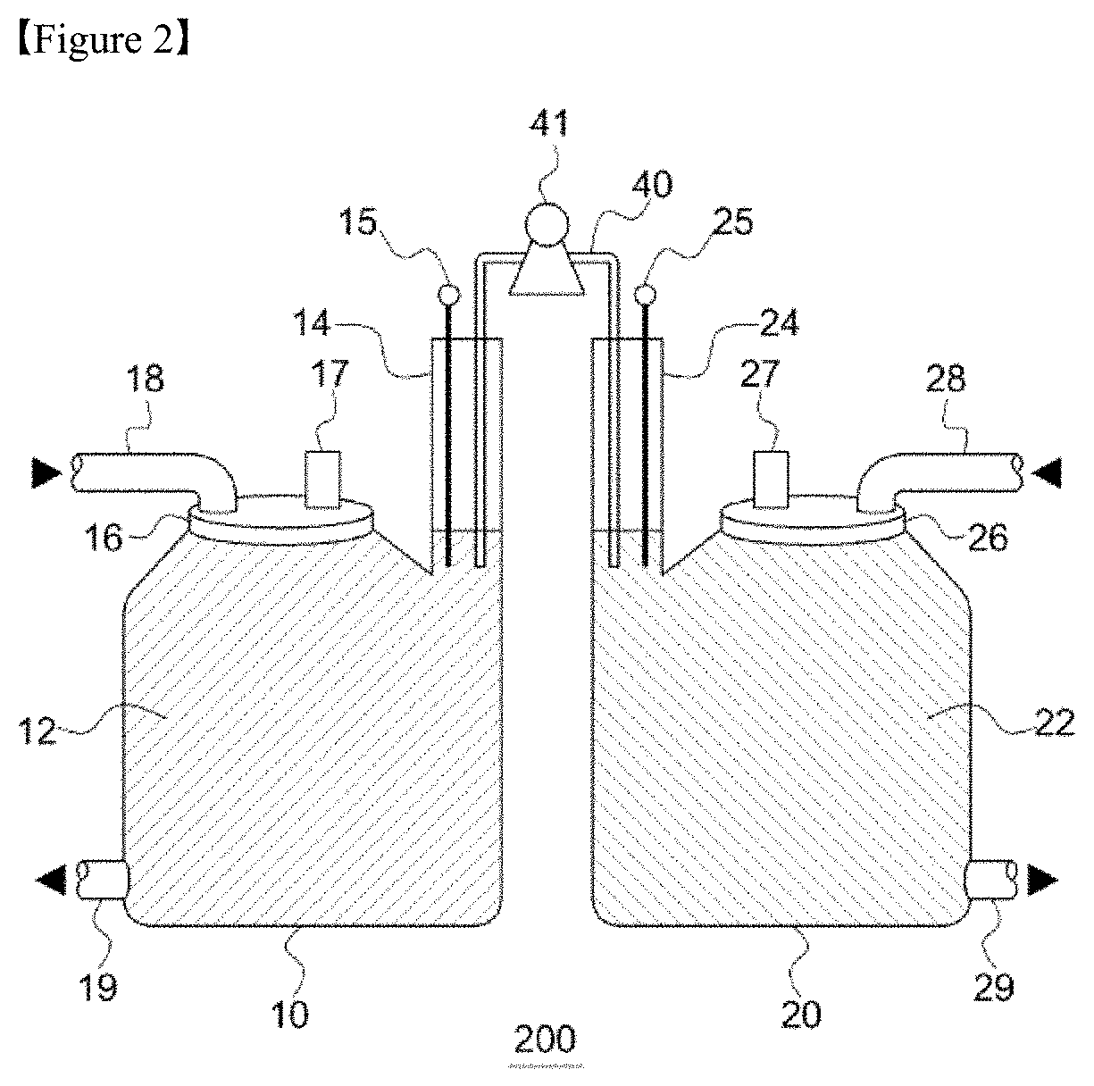 Electrolyte storage unit for redox flow battery and vanadium redox flow battery comprising same