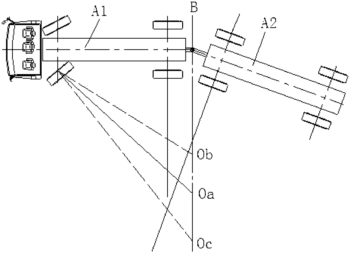 Trailer, steering control method for same, controller and steering system of trailer