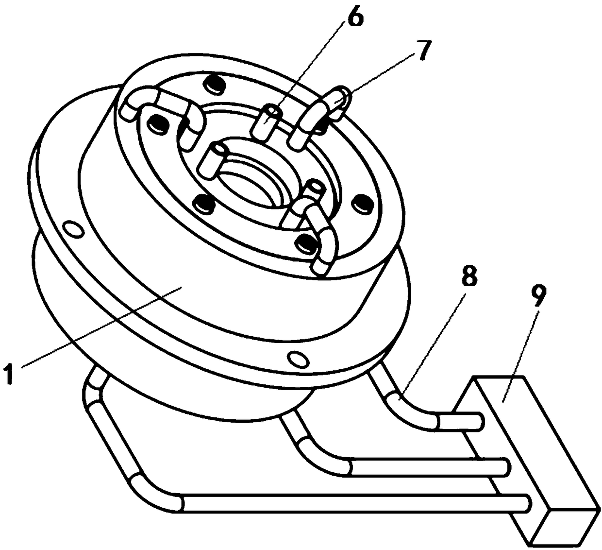 Large-caliber solar telescope full absorption thermal diaphragm based on dual-channel cooling