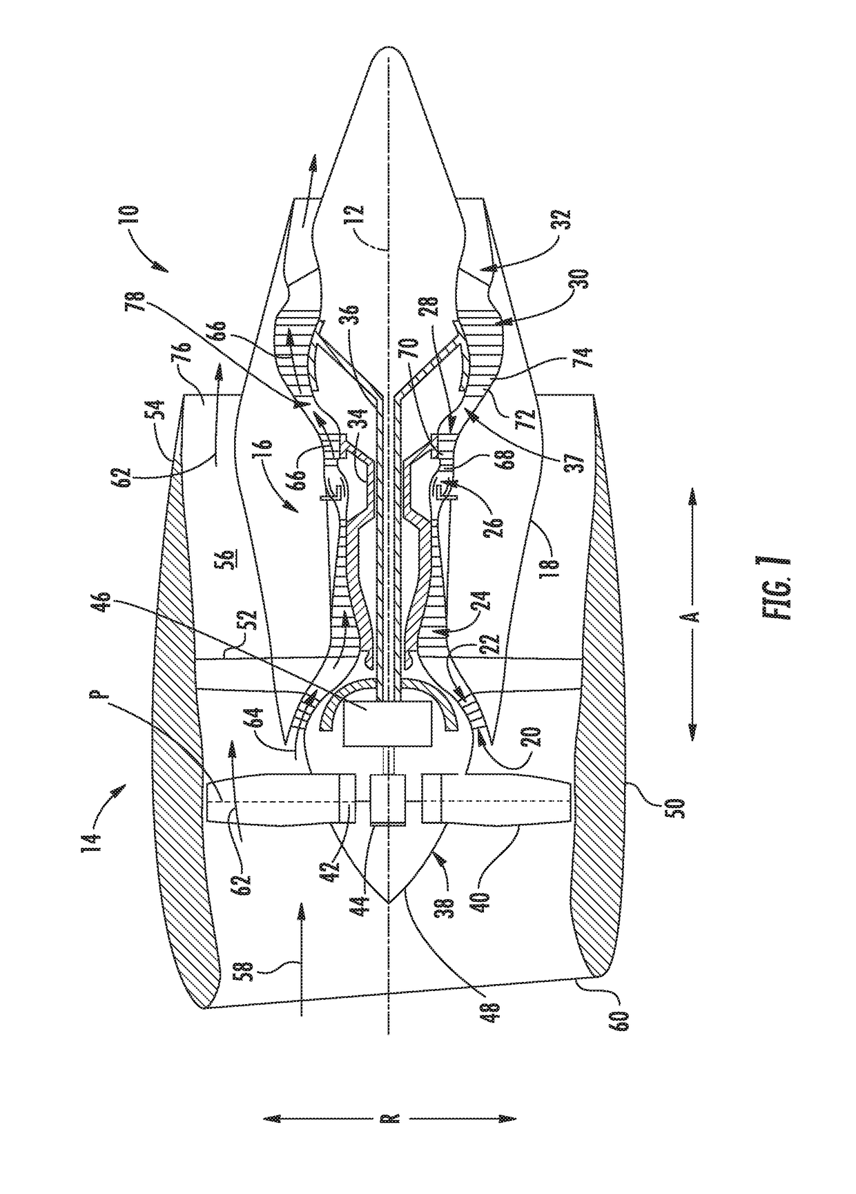 Cool core gas turbine engine