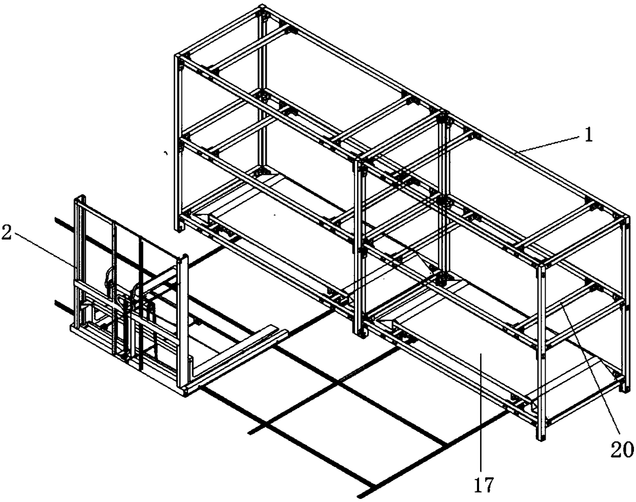 Multi-layer multi-station autonomous parking system