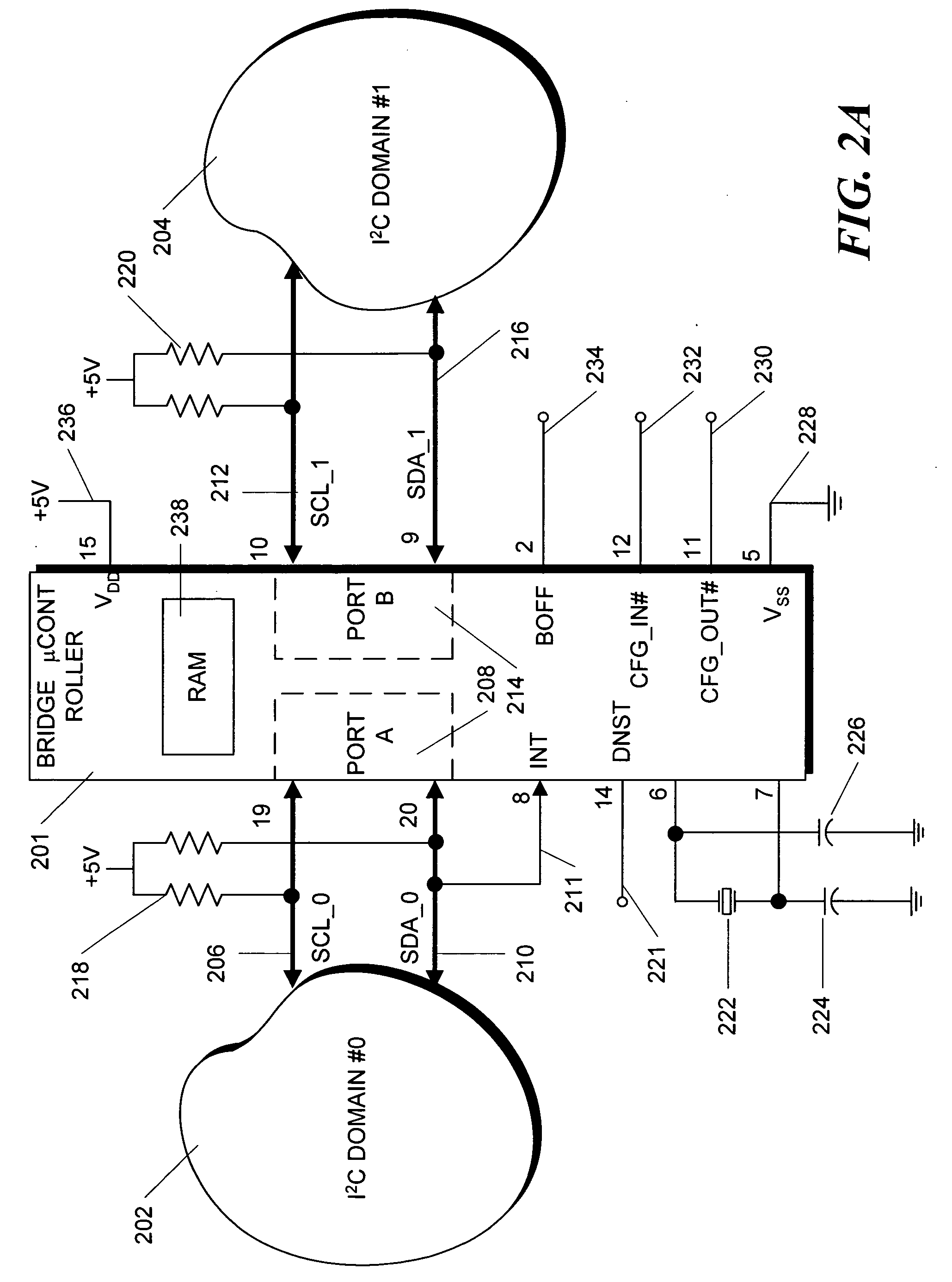 Method and apparatus for constructing wired-and bus systems