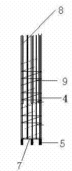 Post-tensioned pre-stressed compound uplift pile