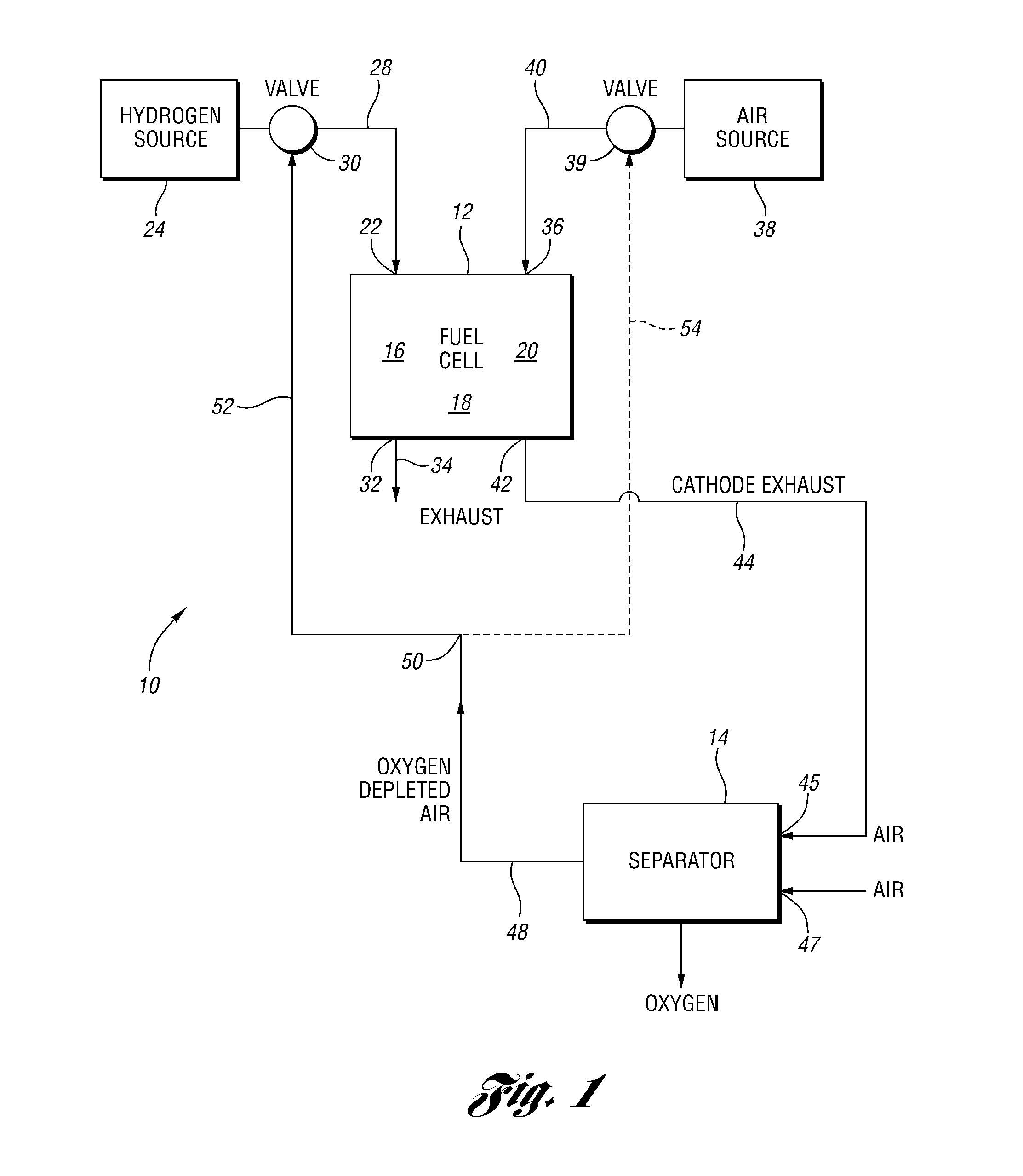 Oxygen removal systems during fuel cell shutdown