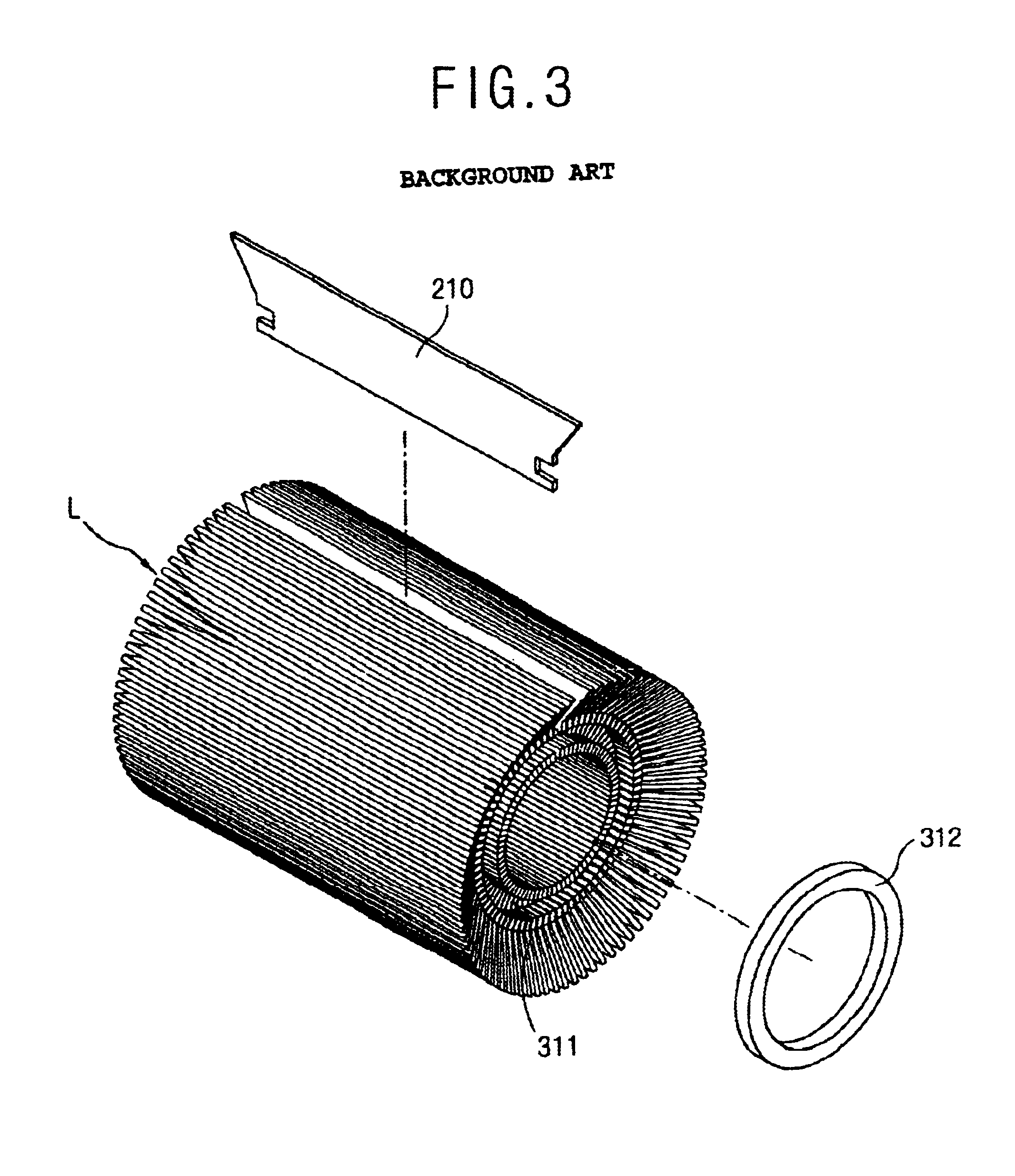 Stator for reciprocating motor