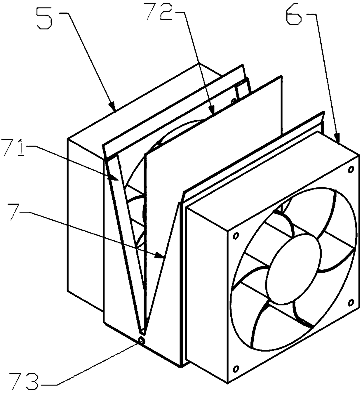 Wall-hanging fresh air fan