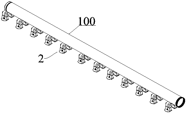 Steel pipe conveying device with adjustable parameters