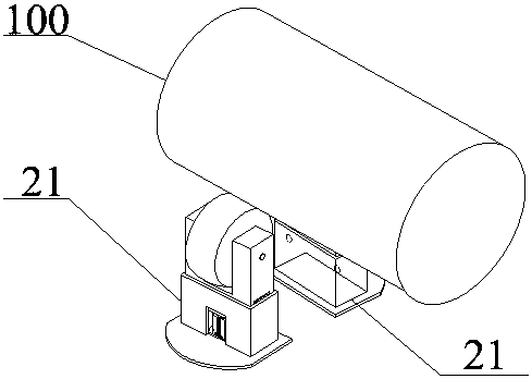 Steel pipe conveying device with adjustable parameters