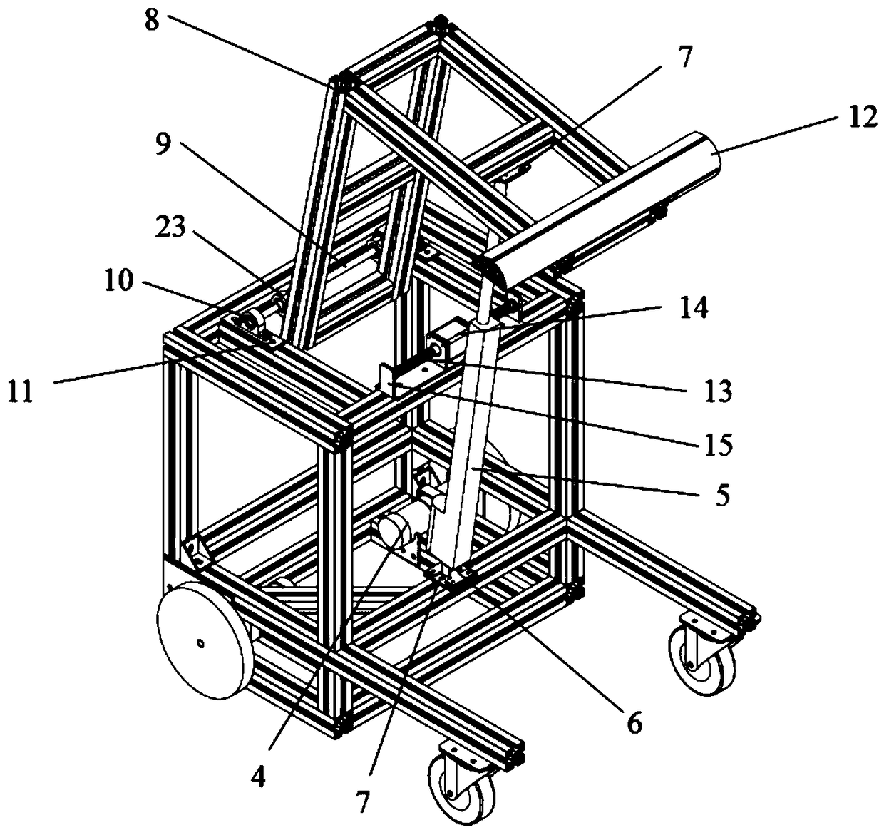 A mobile rehabilitation training device