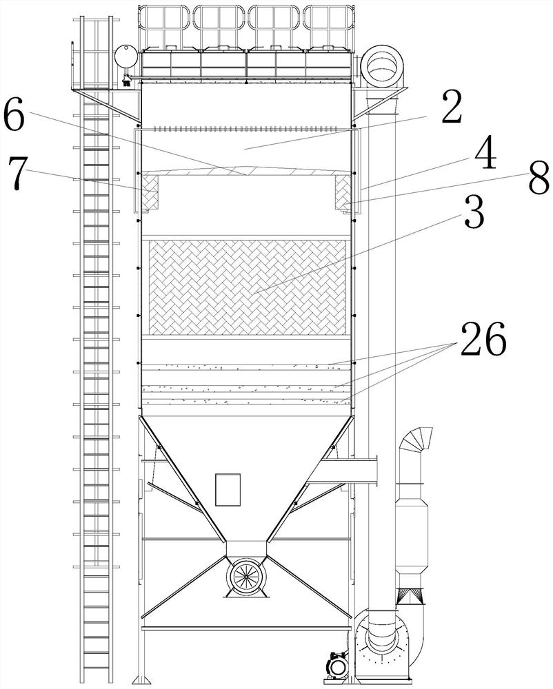 Sinter plate filter element type aluminum dust remover with anti-explosion structure