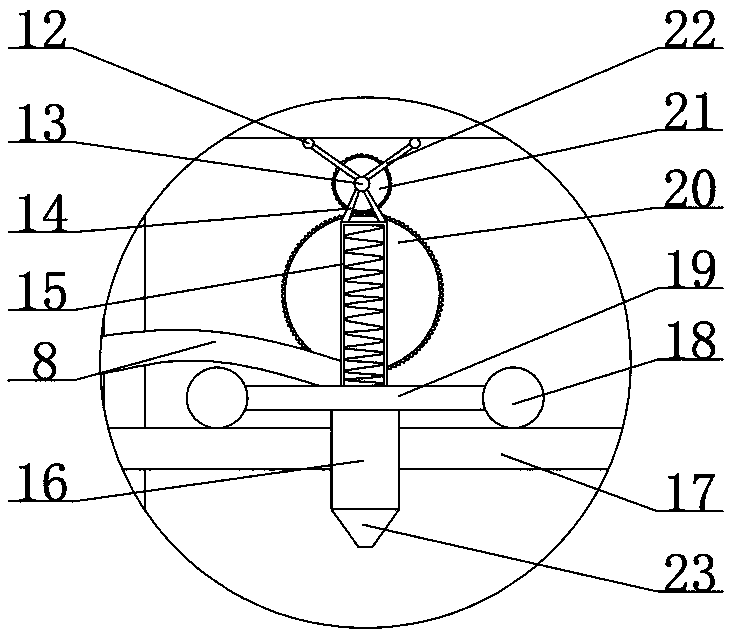 Automobile arc-shaped small part painting device