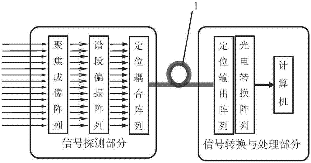 Mantis shrimp eye-simulated multi-channel real-time and multi-spectrum polarization imaging detection device