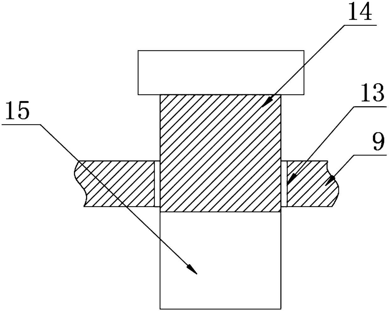 Stabilizer bar bushing vulcanization structure without influencing suspension rigidity