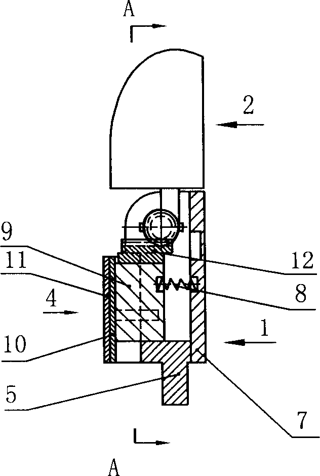 Under driving mechanical finger device capable of shape self adaptation