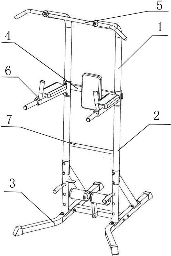 Pull-up muscle exercising frame