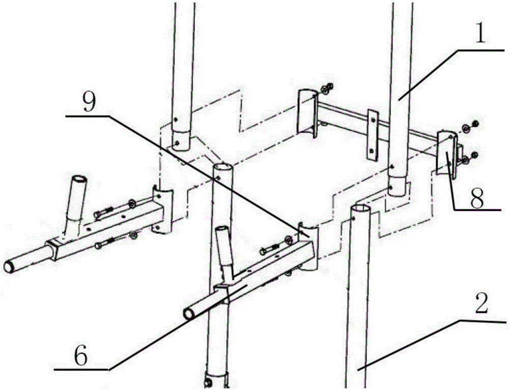 Pull-up muscle exercising frame