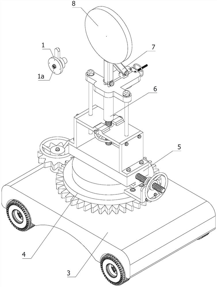 Target correcting device of airborne fire control radar antenna